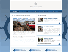 Tablet Screenshot of chantier-naval-rousseau.fr